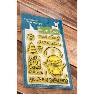 Lawn Fawn Clear Stamps Photopolymer HOLIDAY YETI LF567